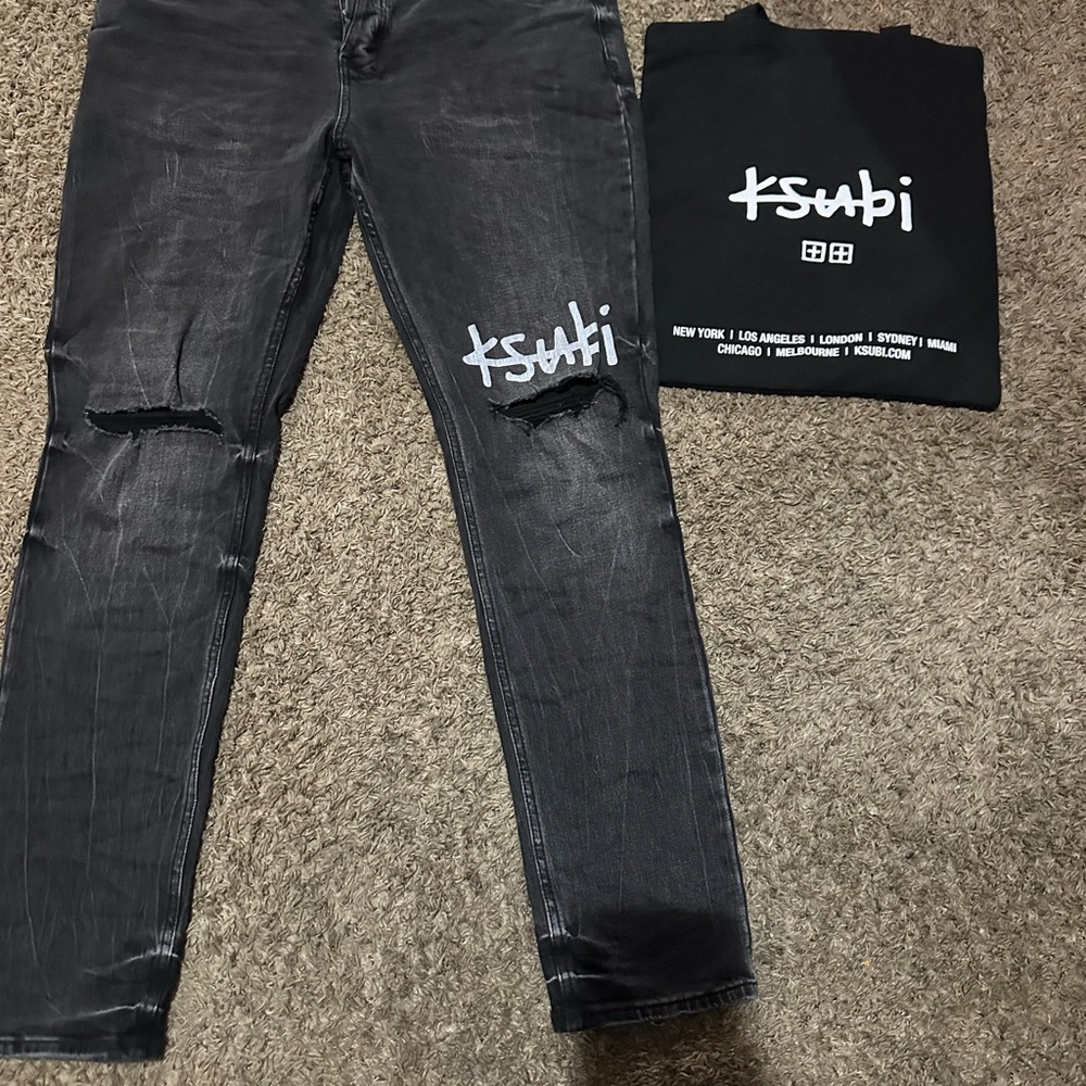 Ksubi Black Distressed Men’s Jeans